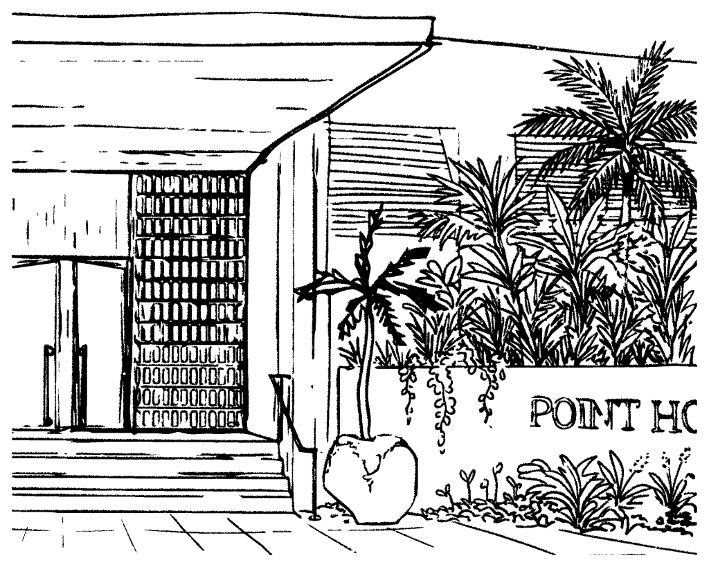 The Point Hotel Exterior Illustration